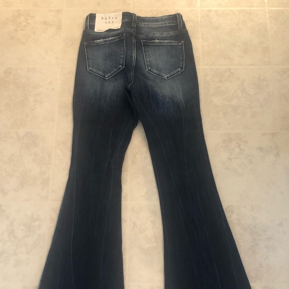 Petra 153 Distressed Flared Jeans - Picture 4 of 5
